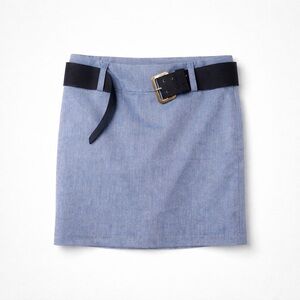 Maurices Size 11/12 Grey Polyester Rayon Spandex Mini Skirt w/ Belt